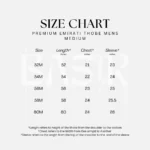 Mens Emirati Tassel Thobe Shiny