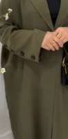 Aaliyah Blazer Abaya | Khaki