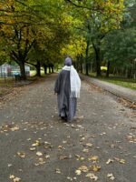 Corduroy Abaya | GREY