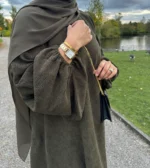 Corduroy Abaya OLIVE GREEN