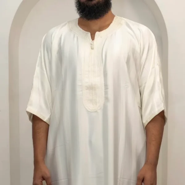 Essential Moroccan Thobe Gandoura Striped