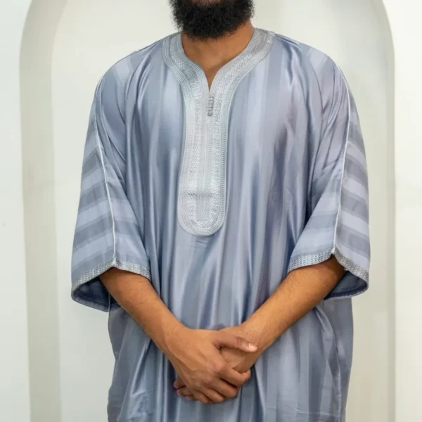 Essential Moroccan Thobe Gandoura Striped