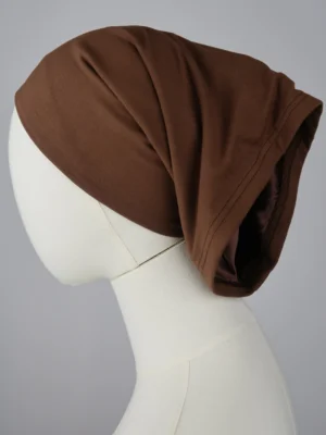 Brown Silk-Lined Tube Undercap
