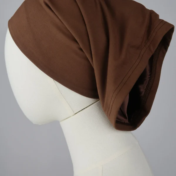 Brown Silk-Lined Tube Undercap