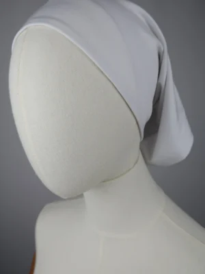 White Silk-Lined Tube Undercap
