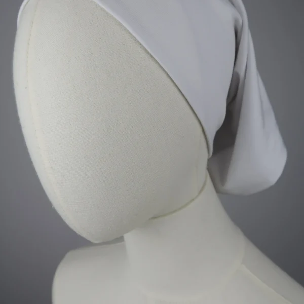 White Silk-Lined Tube Undercap