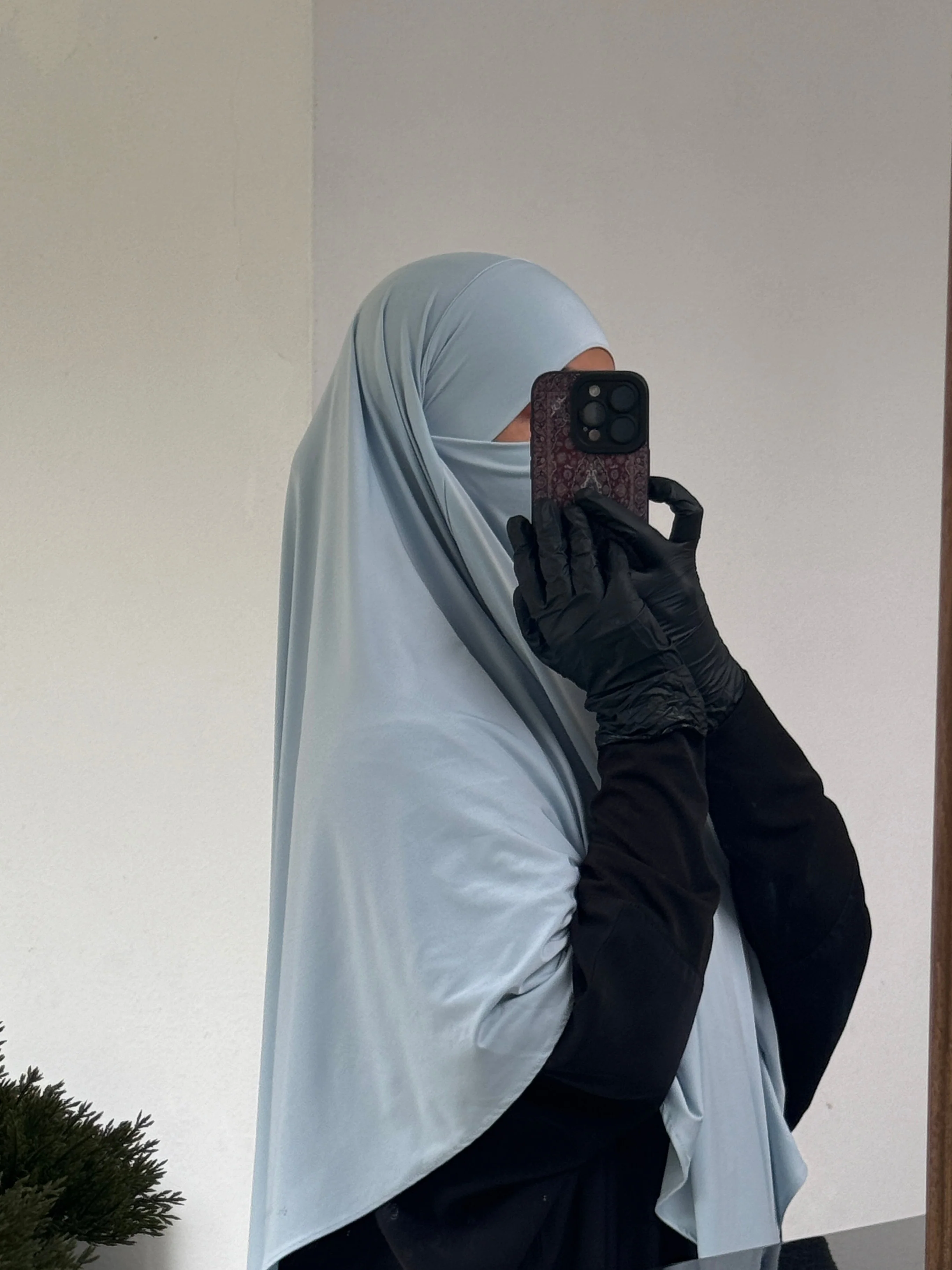 Liquid Jersey Khimar - Bubblegum Blue (Short)