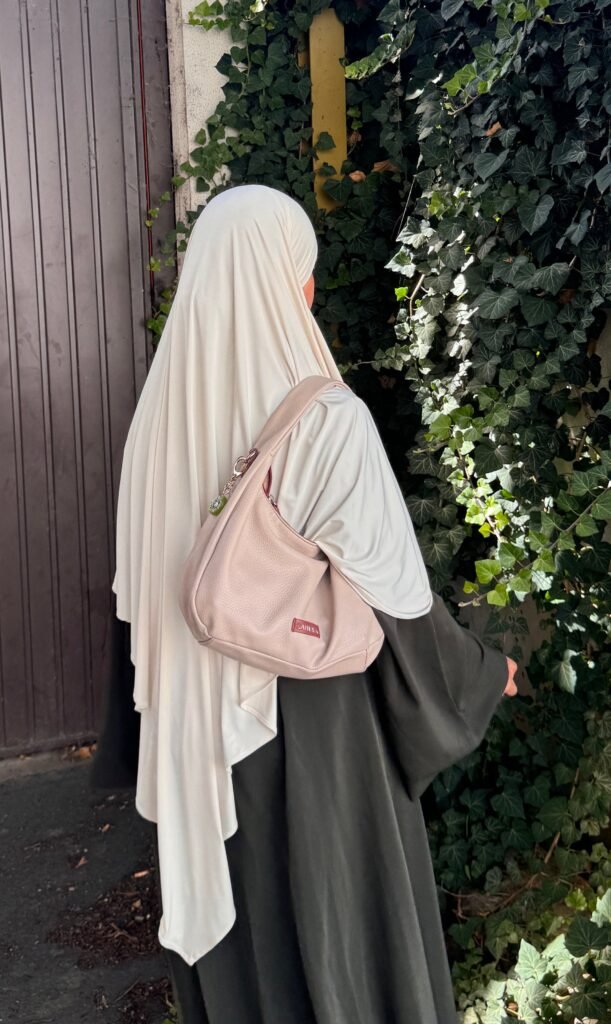 brand pic cream khimar short aynah