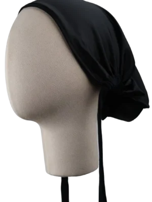 Black Satin-Lined Bamboo Undercap