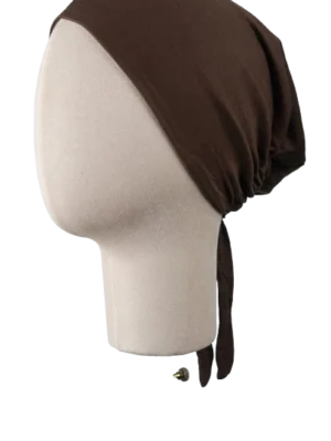 Brown Satin-Lined Bamboo Undercap