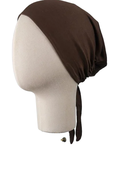 Brown Satin-Lined Bamboo Undercap