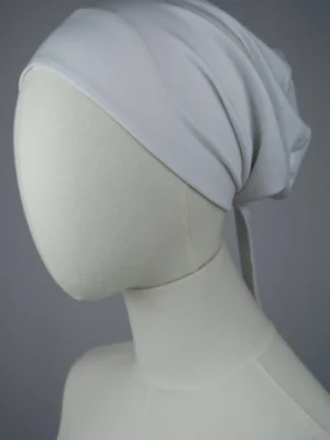 White Silk-Lined Undercap