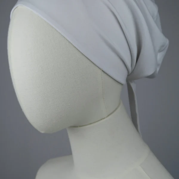 White Silk-Lined Undercap