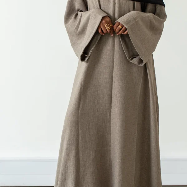 Layal Abaya Dress - Taupe