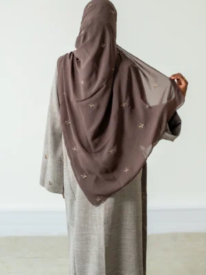 Motifé Closed Abaya - Grey