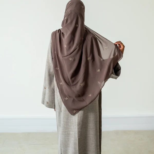 Motifé Closed Abaya - Grey