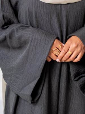 Layal Abaya Dress - Black