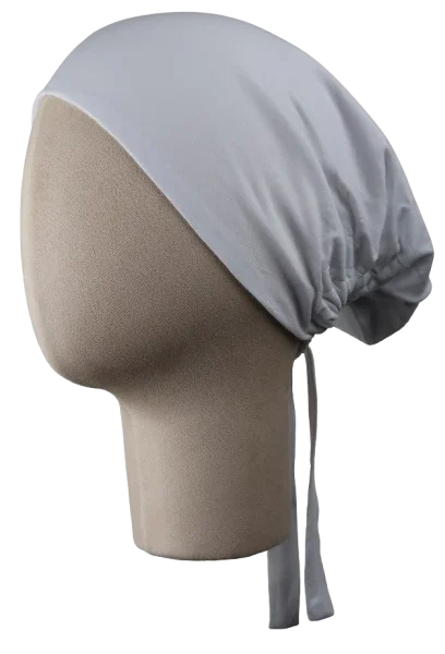 White Satin-Lined Bamboo Undercap