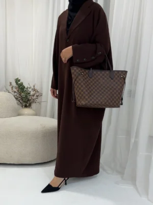 Aaliyah Blazer Abaya | Brown