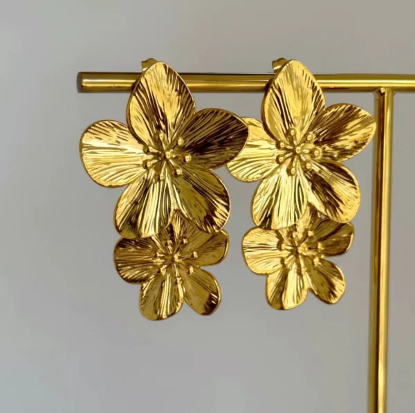 Golden Bloom Earrrings