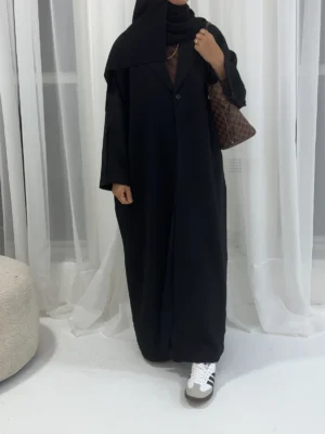 Aaliyah Blazer Abaya | Black