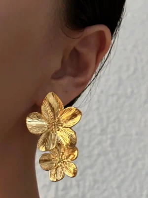 Golden Bloom Earrrings