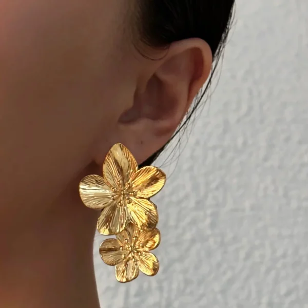 Golden Bloom Earrrings