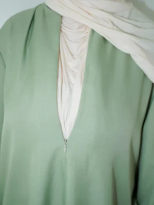 Everyday Essential Nursing-Friendly Abaya - Sage Green