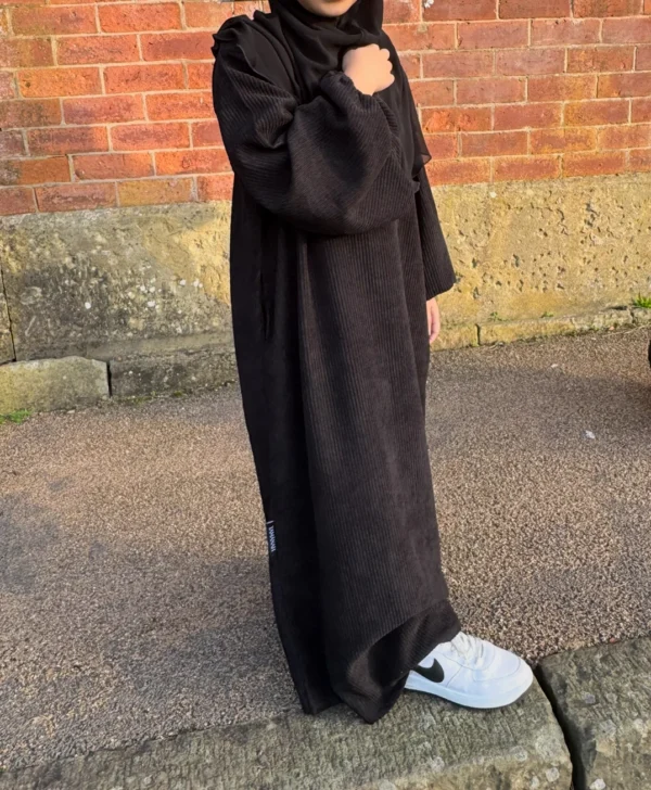 Girls Corduroy Abaya