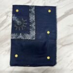 Yemeni Shemagh Keffiyah Grey, Blue & Brown