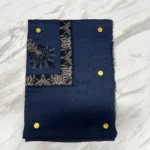 Yemeni Shemagh Keffiyah Grey, Blue & Brown