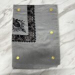 Yemeni Shemagh Keffiyah Grey, Blue & Brown