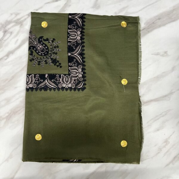 Yemeni Shemagh Keffiyah Grey, Blue & Brown