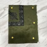 Yemeni Shemagh Keffiyah Grey, Blue & Brown