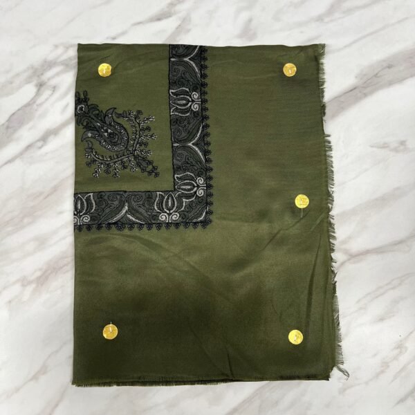 Yemeni Shemagh Keffiyah Grey, Blue & Brown