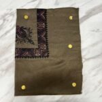 Yemeni Shemagh Keffiyah Grey, Blue & Brown