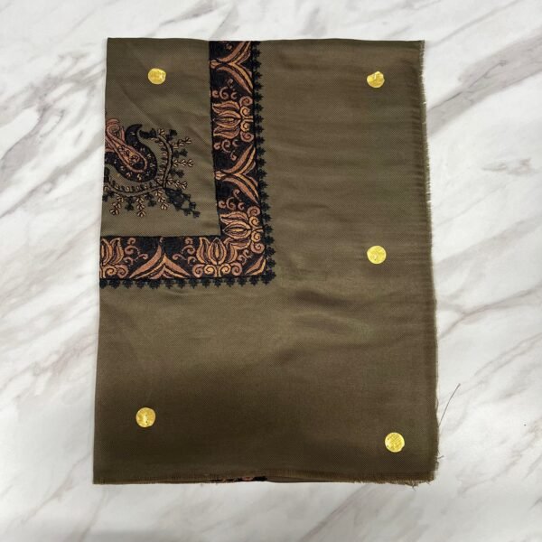 Yemeni Shemagh Keffiyah Grey, Blue & Brown