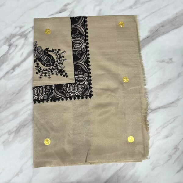 Yemeni Shemagh Keffiyah Grey, Blue & Brown