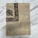 Yemeni Shemagh Keffiyah Grey, Blue & Brown