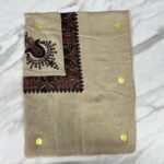 Yemeni Shemagh Keffiyah Grey, Blue & Brown