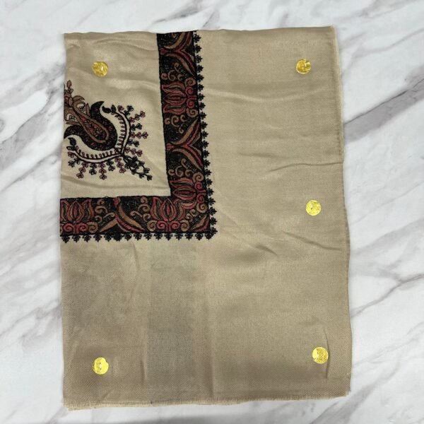 Yemeni Shemagh Keffiyah Grey, Blue & Brown