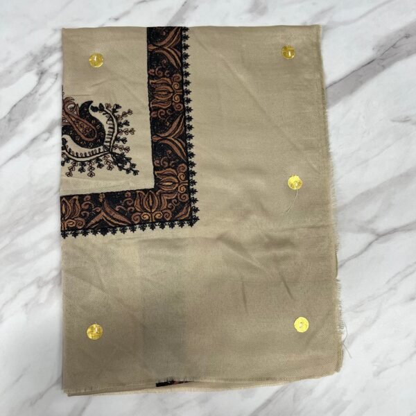 Yemeni Shemagh Keffiyah Grey, Blue & Brown