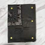 Yemeni Shemagh Keffiyah Grey, Blue & Brown