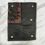 Yemeni Shemagh Keffiyah Grey, Blue & Brown