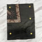 Yemeni Shemagh Keffiyah Grey, Blue & Brown