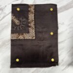 Yemeni Shemagh Keffiyah Grey, Blue & Brown