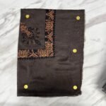 Yemeni Shemagh Keffiyah Grey, Blue & Brown