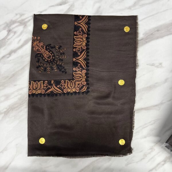 Yemeni Shemagh Keffiyah Grey, Blue & Brown