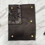 Yemeni Shemagh Keffiyah Grey, Blue & Brown