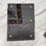 Yemeni Shemagh Keffiyah Grey, Blue & Brown